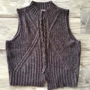 J Jill XL Open Front Sweater Vest Sleeveless